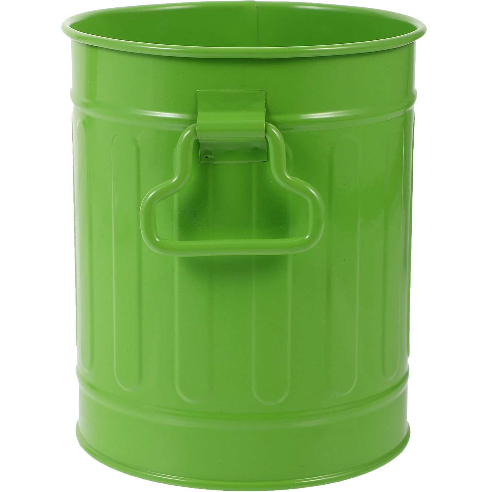

Iron Desktop Trash Can Fashion Simple Style Desk Wastebasket Stationery Organizer Multi-Use Office Desk Storage Holder