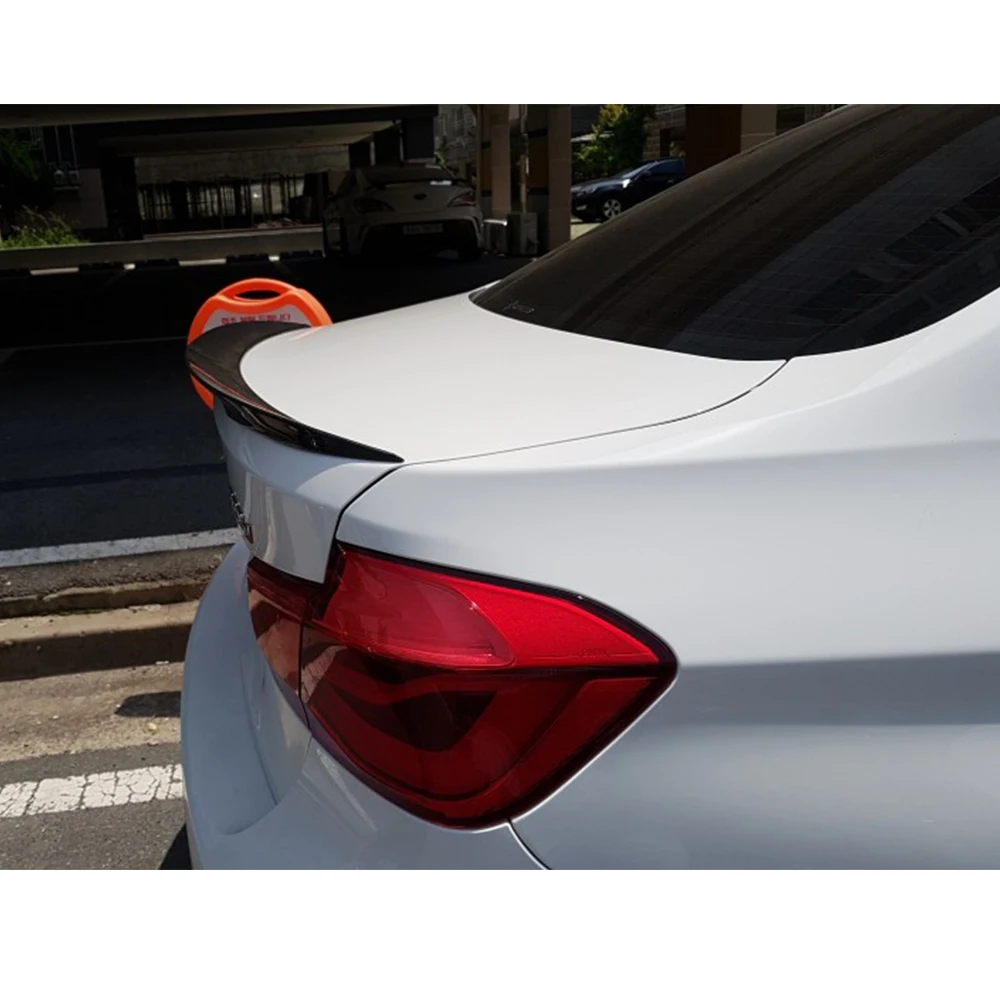 

CKMUUER Carbon Fiber Rear Spoiler Boot Lip Duck FRP Spoiler Auto For BMW 3 Series F30 F80 M3 320i 328i 335i 326D 2012-2018