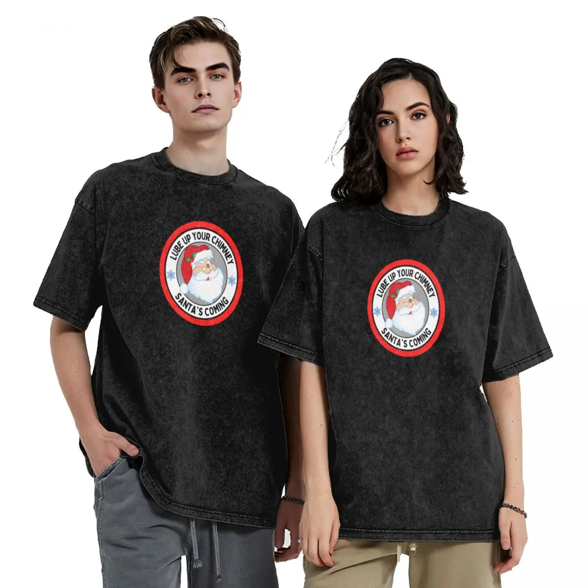 

Lube Up Your Chimney Santas Coming Funny Rude Christmas T-Shirt essential t shirt plus size tops tshirts for men