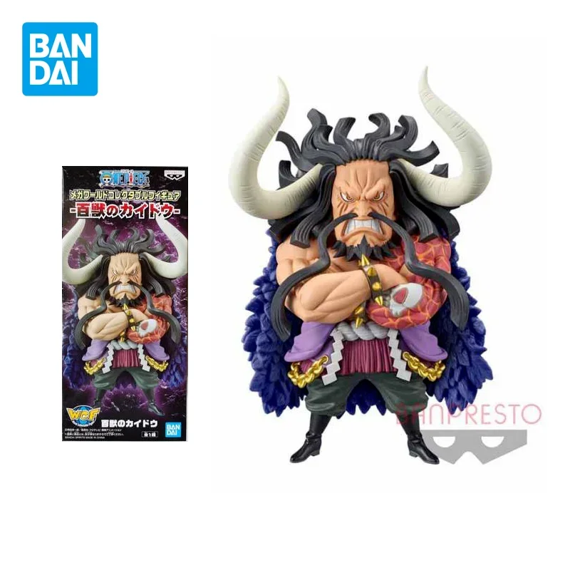 Bandai Genuine One Piece Anime WCF MEGA Kaidou Action Figures Collectible Model Ornaments Toys Gifts for Kids