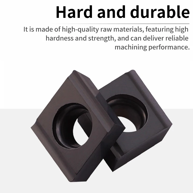 Inserção de torneamento de precisão rômbica CNC CCGT060202/09T304L-H Inserção chata de cerâmica de aço inoxidável