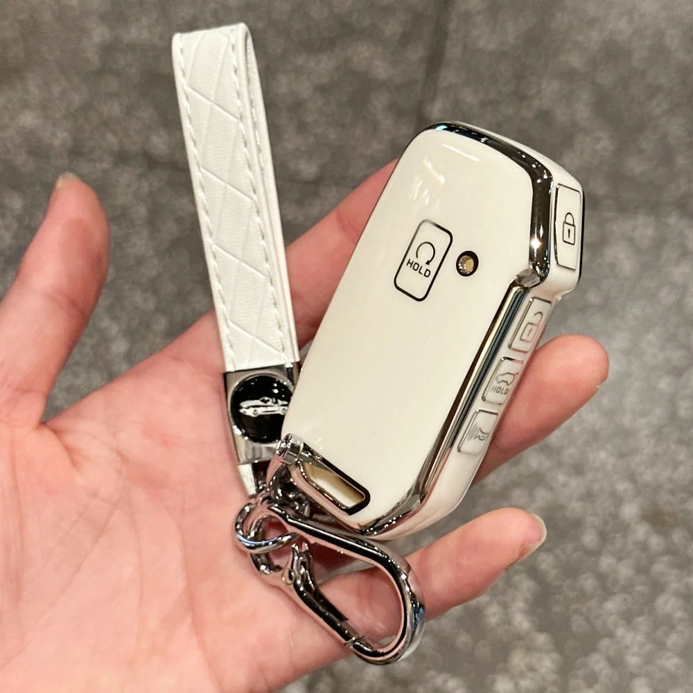 Para Kia Key Fob funda protectora, para Cerato Ceed Forte Niro Sorento Seltos Sportage Soul Telluride K5 llavero TPU cubierta llave de coche