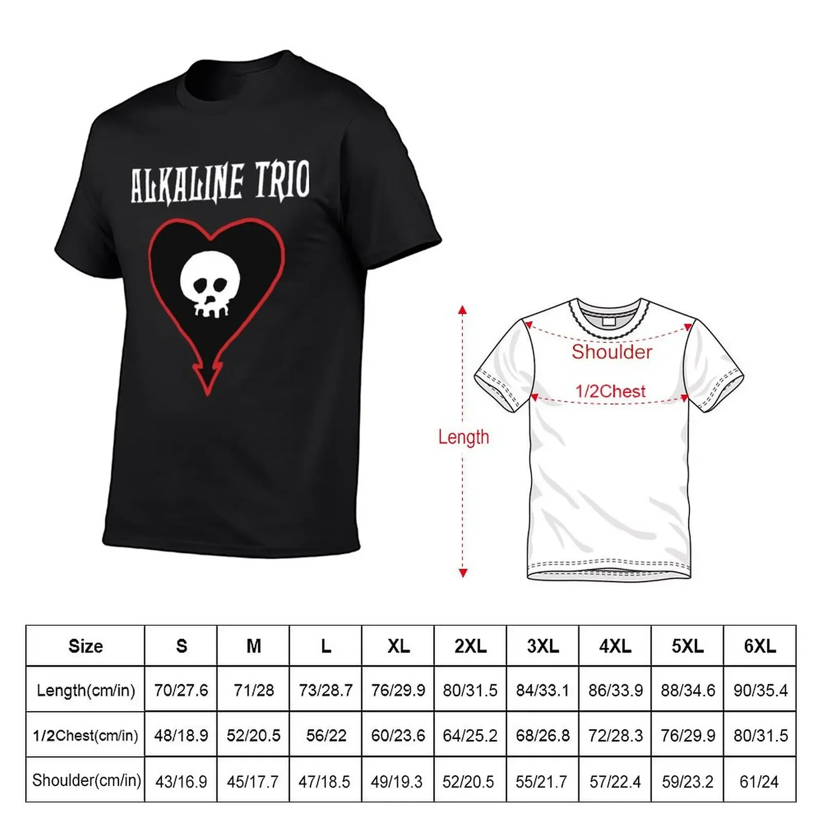 alkaline trio music band logo T-Shirt cute tops blanks luxury clothes men