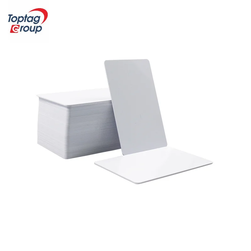 100pcs custom Customized Printing Smart Card RFID White Plastic Employee ID Cards Smart Access Card