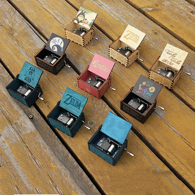 Музыкальная шкатулка Аниме Тема Музыка Merry Go Round of Life Деревянная музыкальная шкатулка с ручным управлением День святого Валентина Новый год День рождения Мать Да