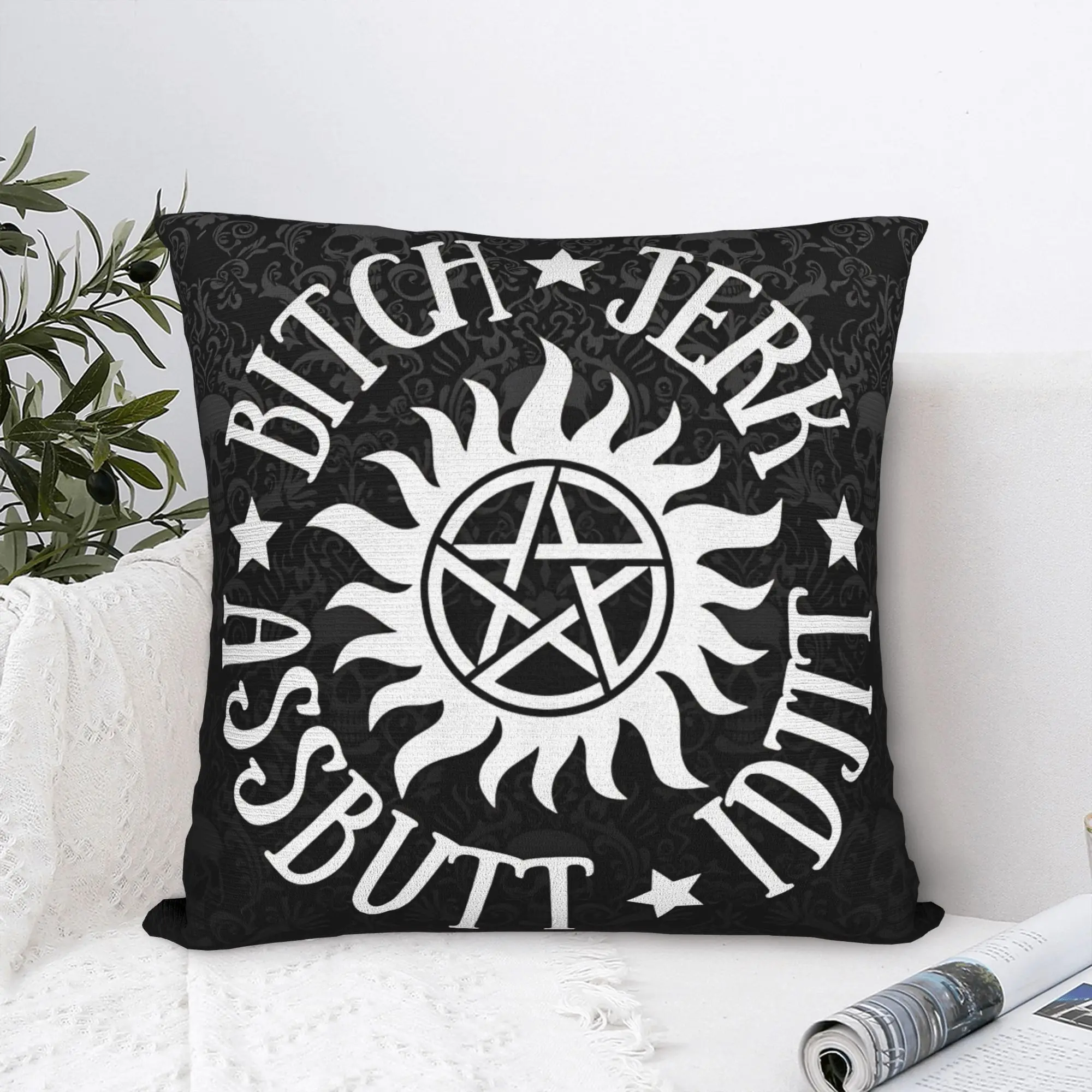 Supernatural Mugshot Dean & Sam Winchester Pillow Case  Retro Trendy Pillow Cover Comfy Pillowcases For Wedding Party Home Decor