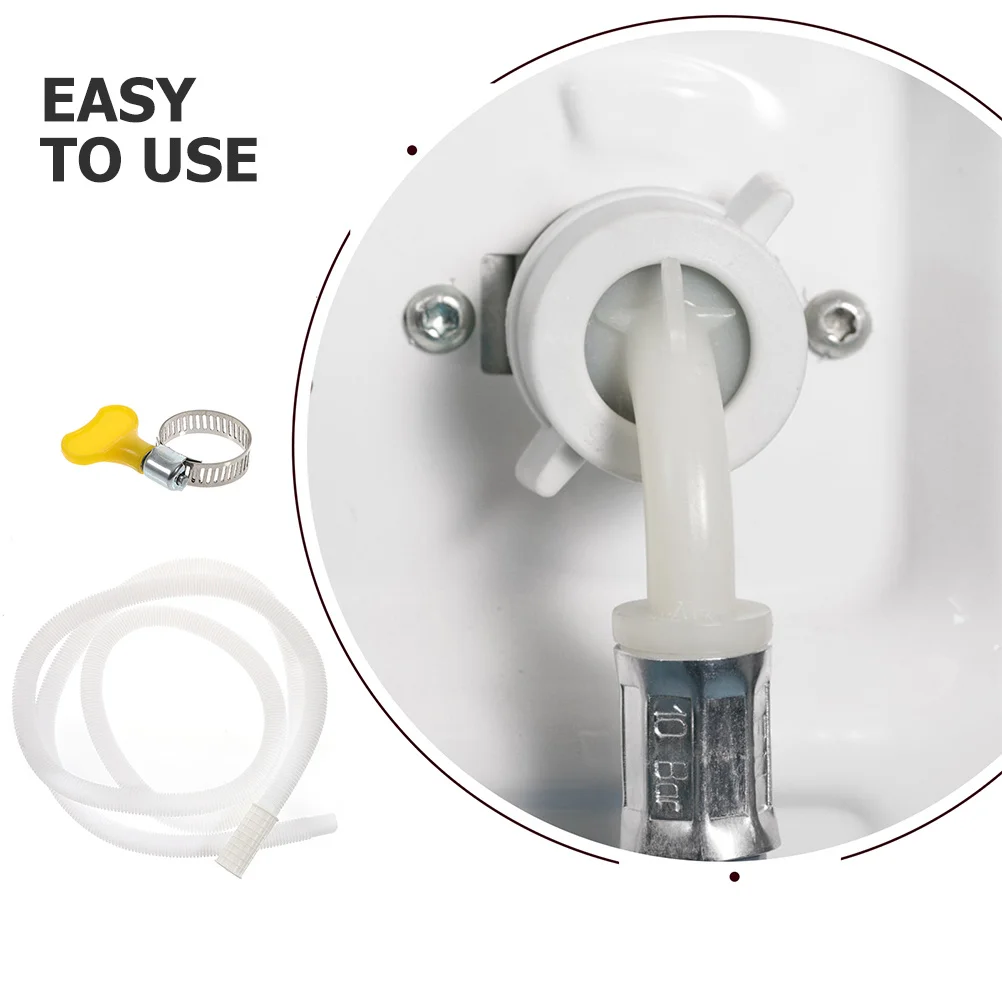 

5M Air Conditioner Drain Hose with Clamp Portable Water Drain Hose for Units Condensate Water Draining Adapters Drip