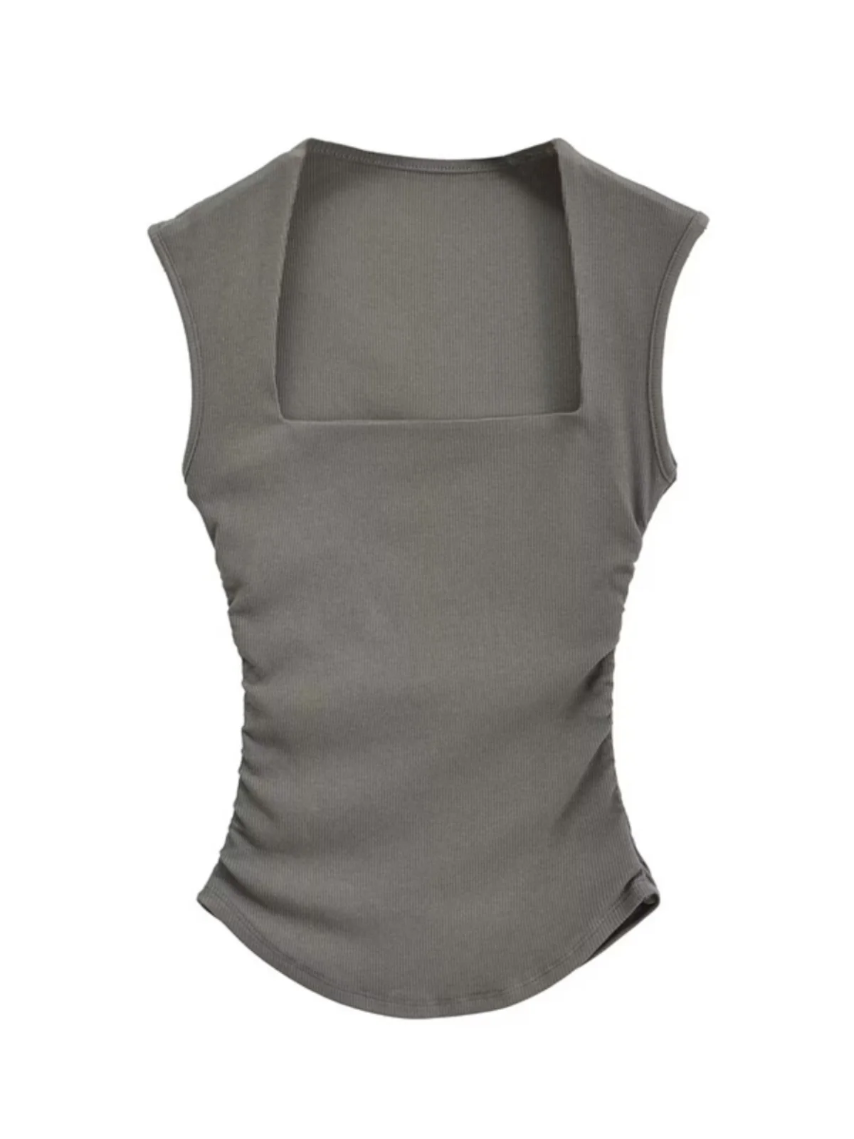 

Сексуальный жилет с воротником в американском стиле ретро, облегающий базовый жилет, облегающий, асимметричный, модный, женский, уличный, однотонный