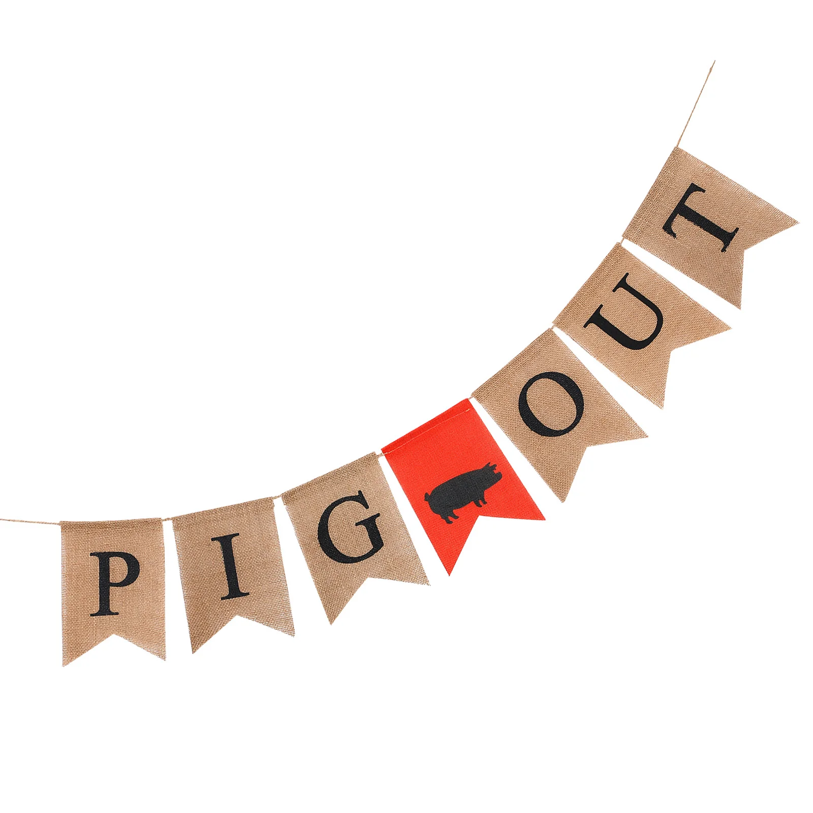

Farm Party Decorations Pigs Fall Photo Prop Banner Spring Birthday Door Letter Pull Watermelon Linen Material