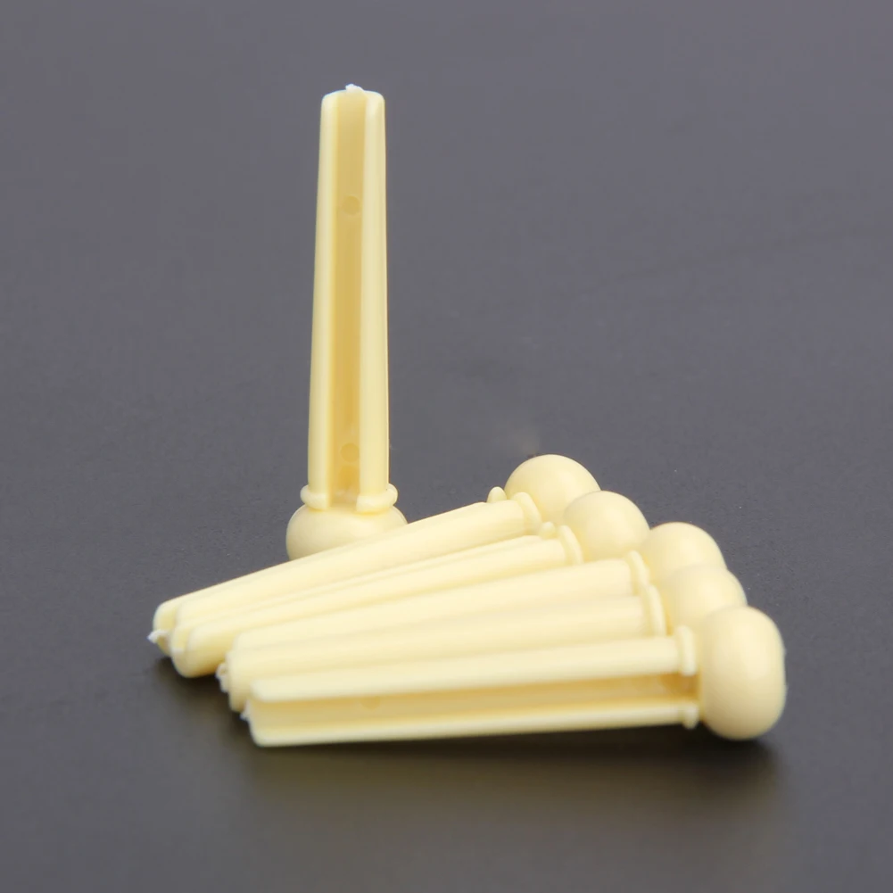 6-String Guitar Bridge Pins Portable Saddle for Nut for Acoustic Guitar 3 Color Acoustic Guitar Bridge Pins Guitar Accessories