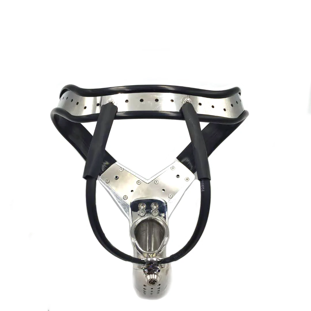 Black Empero EMCC stainless steel chastitybelt panties with anal plug cock cage sex toy for men bdsm bondage metal chastity belt