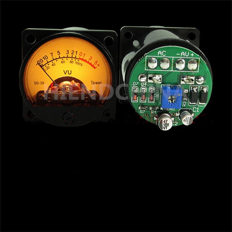 ZV-02 Bile เครื่อง VU Meter ระดับหัว LED Backlight เครื่องขยายเสียงขนาดหัวติดตั้งไดรฟ์เครื่องขยายเสียง