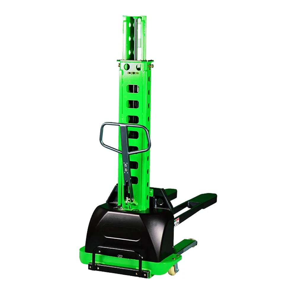 

Factory Wholesale Electric Lifting Stacker 110v 220v 1ton Pallet Truck Self Loading Stacker