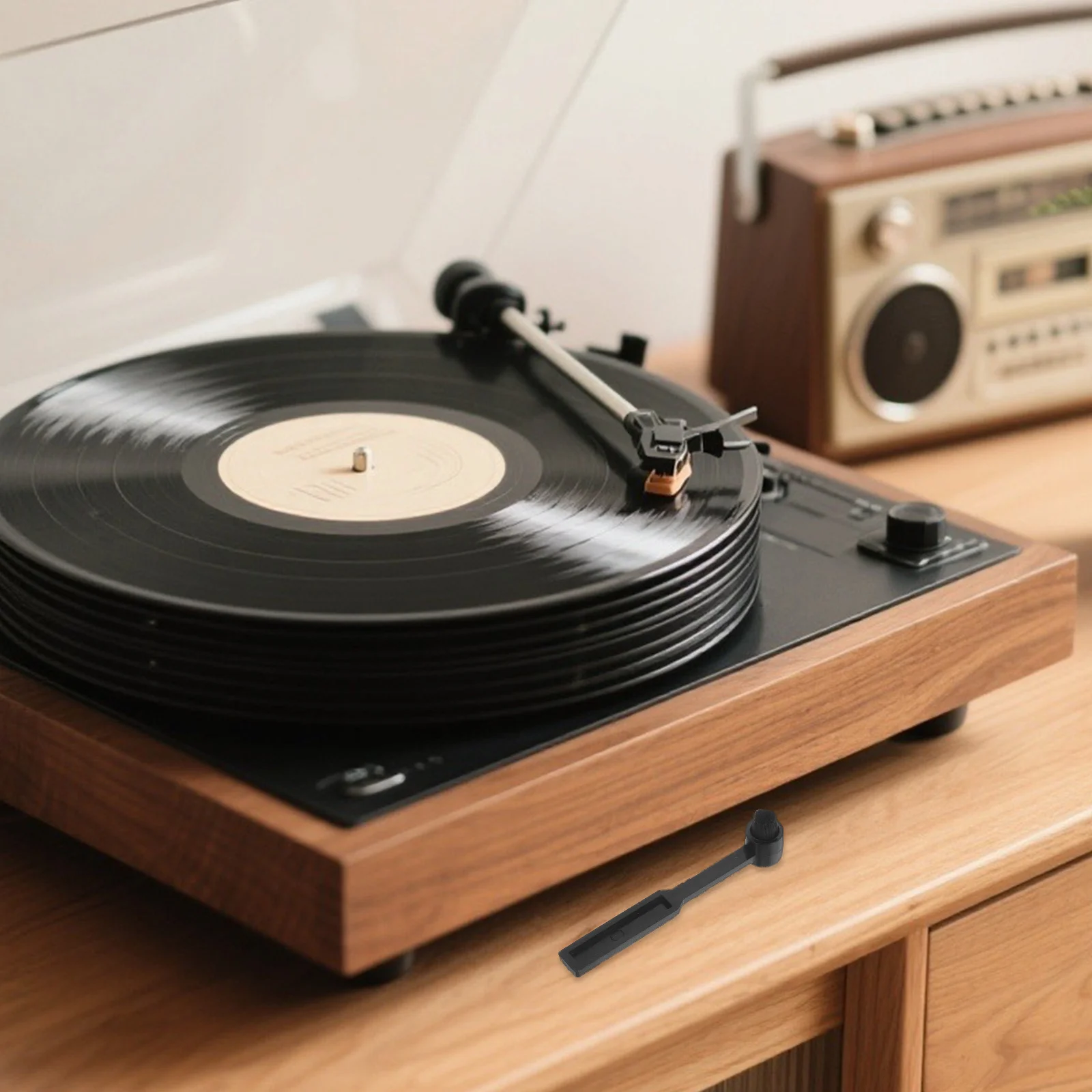 

1Set Turntable Vinyl Record Player Needles Replacement Stylus Phonograph Mini Needle Cleaner Brush Accessories for Enhanced