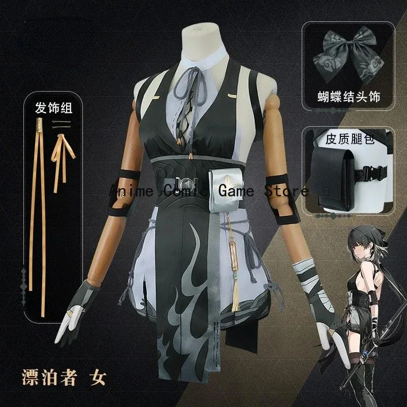 متوفر XS-3XL روفر ويذرينج ويفز أزياء تنكرية للسيدات شعر مستعار أنيمي لعبة WuWa ملابس حفلات الهالوين للنساء