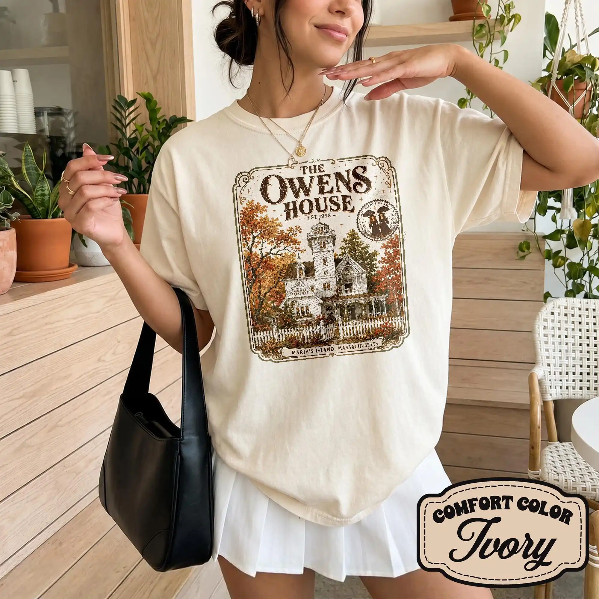 The Owens House Shirt, Owens Sisters Tee, Cozy Halloween Tshirt, Haunted House Tshirt, Gothic Witch Shirt