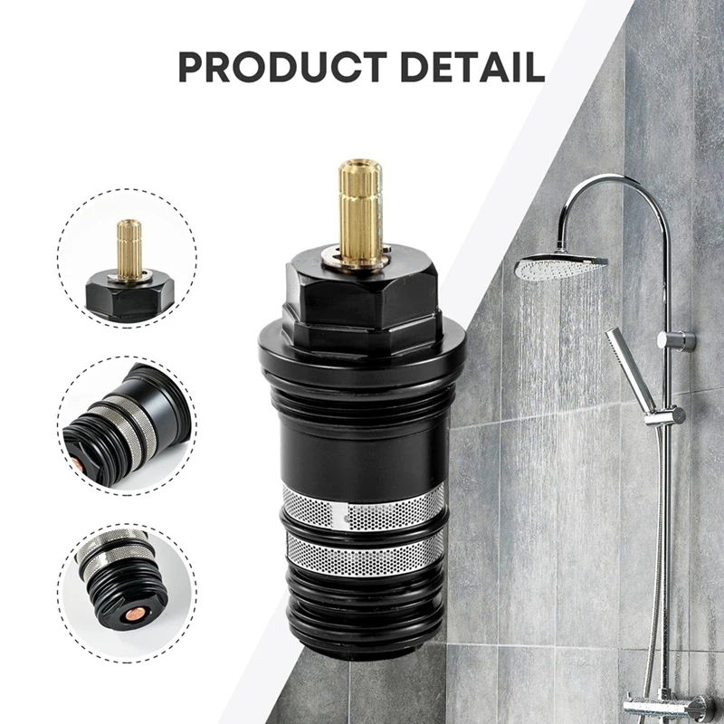 AT51- 94282000   Válvula de cartucho termostática de 3/4 pulgadas, se adapta a rellenos de bañera termostáticos de dos orificios y tres orificios, para Hansgrohe