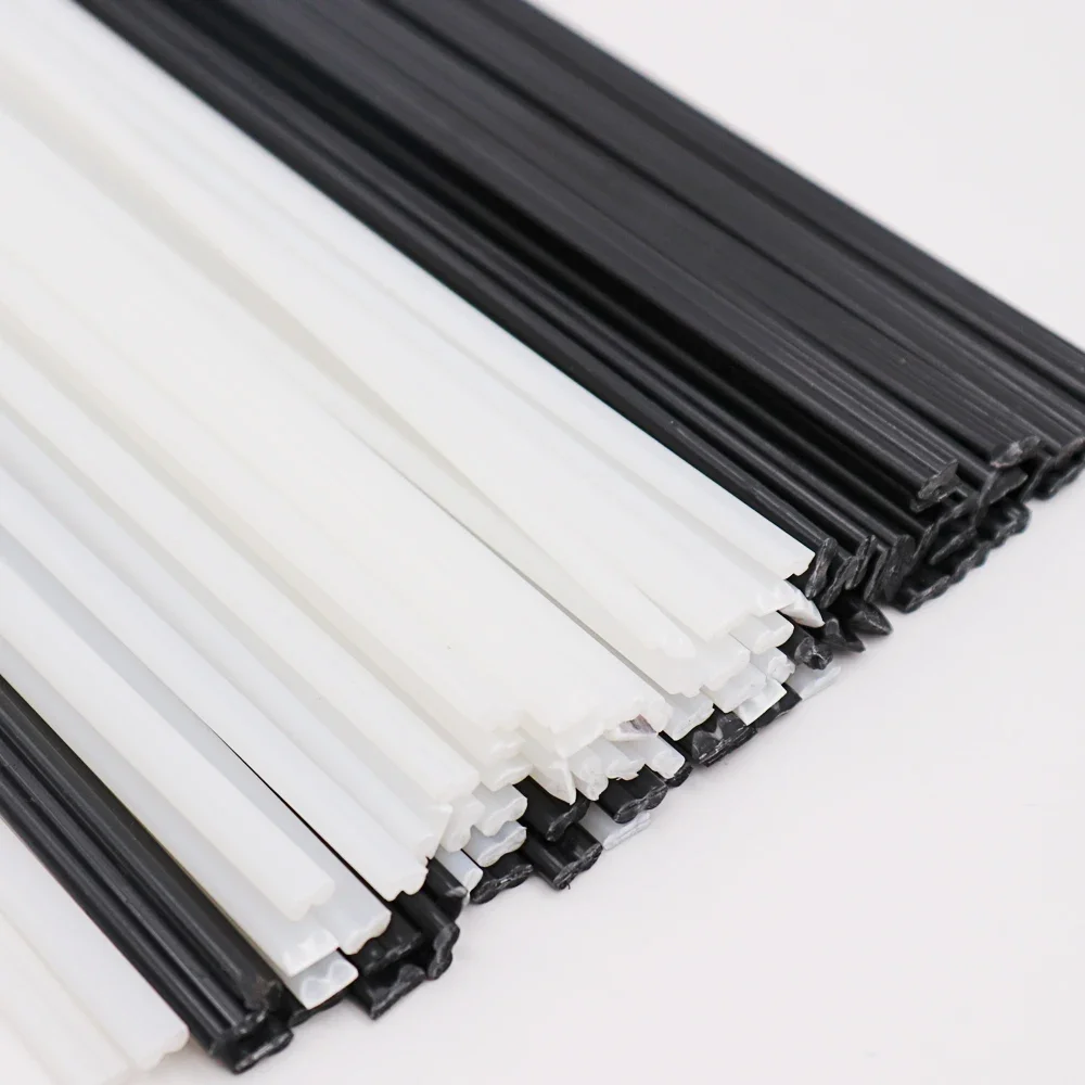 Black/White Length 25cm ABS Plastic Welding Rods for Car Bumper Repair Tools Hot Air Welder Machine Gun Synthetic Plastic Rod