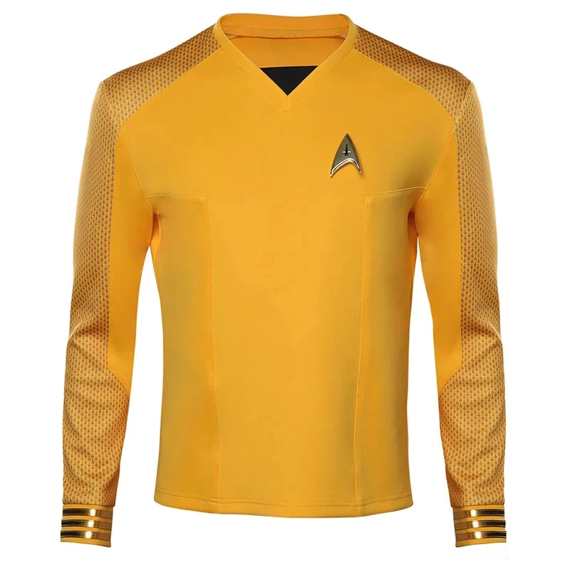 Star Treks Strange New World Captain Pike Long Sleeve T-Shirt Starfleet Uniform