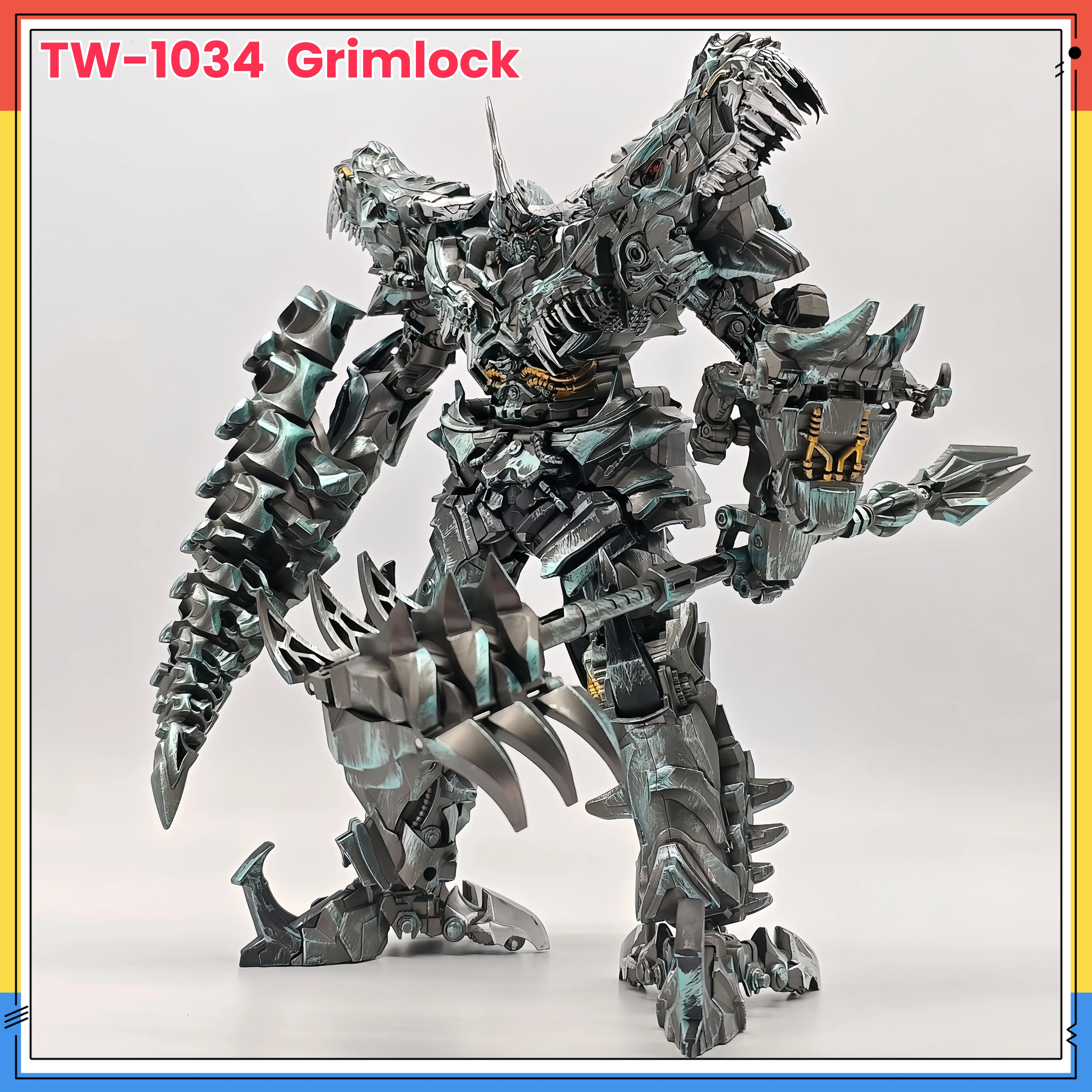 

25cm New Transformation Tw1034 Grimlock Dinosaur Leader Ko Ss07 Dinosaur Leader Action Figure Toy Custom Collection Gifts