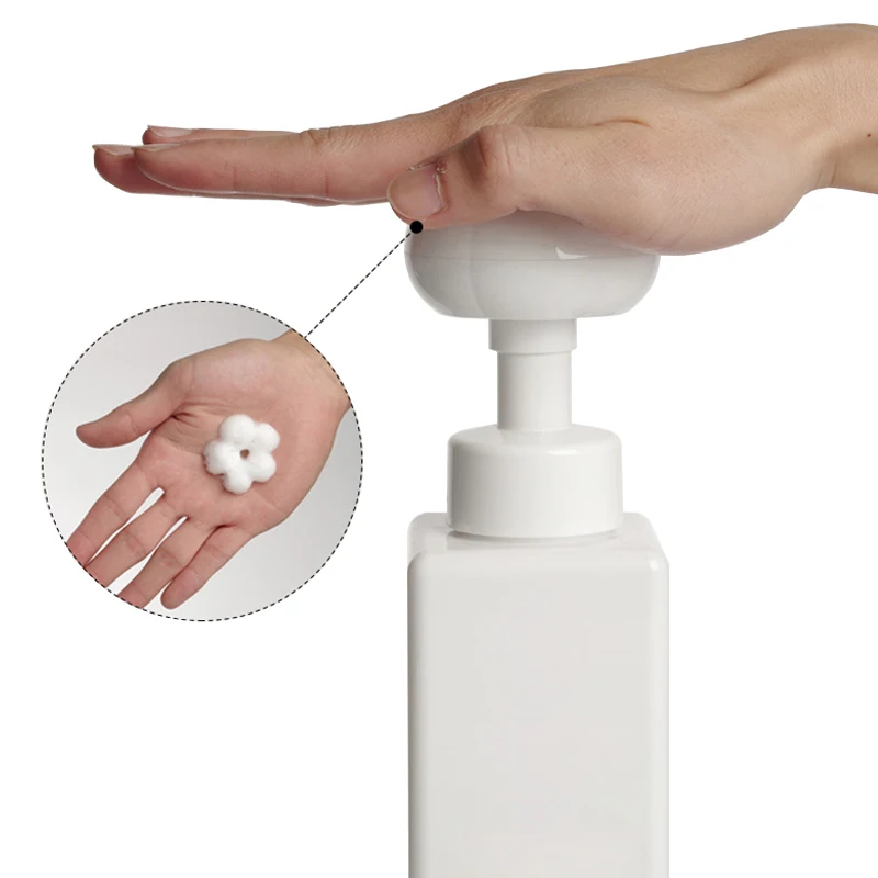 300ml Flower Dispenser Liquid Soap Floral Foam Hand Soap Bottle Pump Floret Bubbler Children Plastic Pressing Type Head Bottling