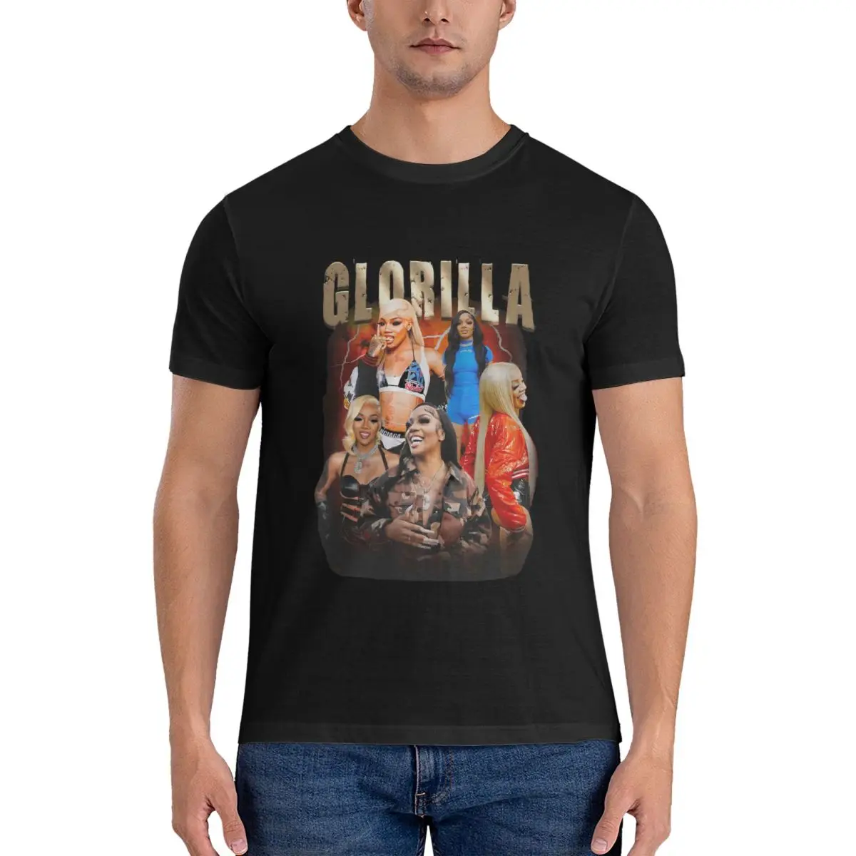 Gorilla T Shirt Men Cotton Fashion for Male T-Shirt Crewneck GloRilla Tees Short Sleeve Tops 4XL 5XL 6XL