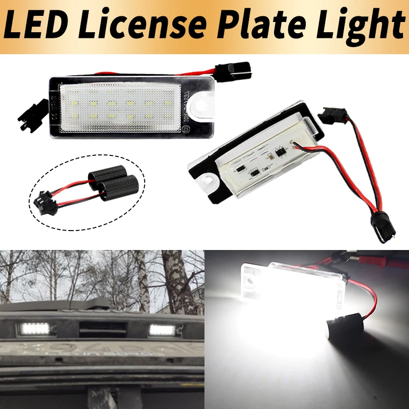 

2PCS Canbus For Volvo S80 1999-2003 V70 XC70 2001-2007 S60 2001-2006 XC90 2003 LED Number License Plate Lights Car Accessories