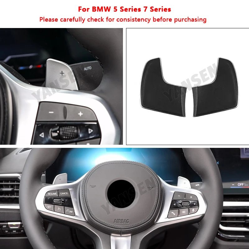 2Pcs Car Steering Wheel Shift Paddle Shifter Extension For BMW 5 7 Series G32 G11 G14 G30 X5 X6 X7  - Image 2
