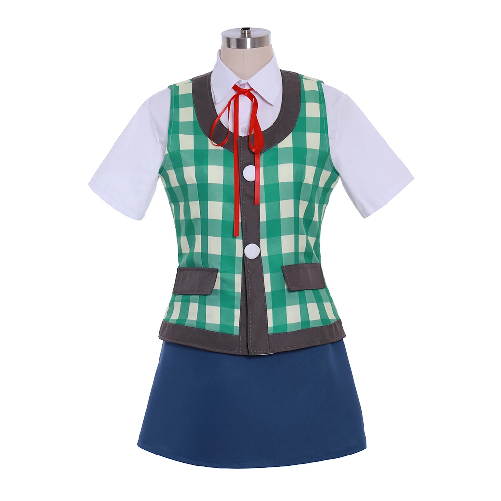 Game Animal Cosplay Crossing Costume Women's Isabelle Halloween Shirt Skirt Vest Suit Summer Outfit