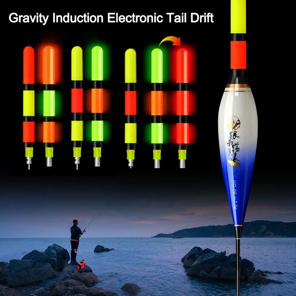 High Sensitivity Electronic Fishing Float Luminous Electronic Tail Drift Long Distance Smart Float Top Electronic Floats Buoy