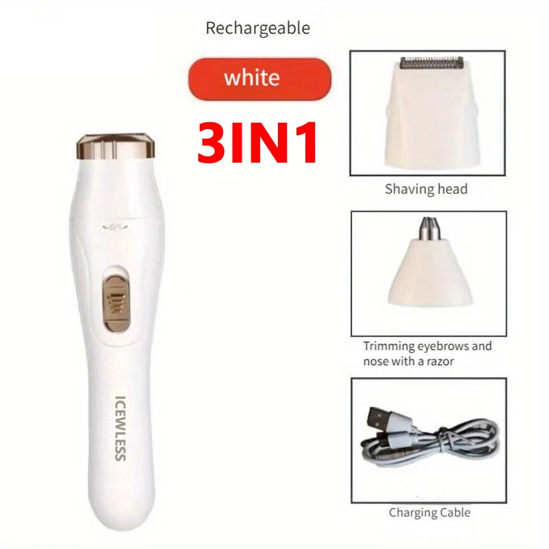 Tondeuses électriques pour femmes, rasoir étanche, indolore, dispositif d'épilation du corps privé, 