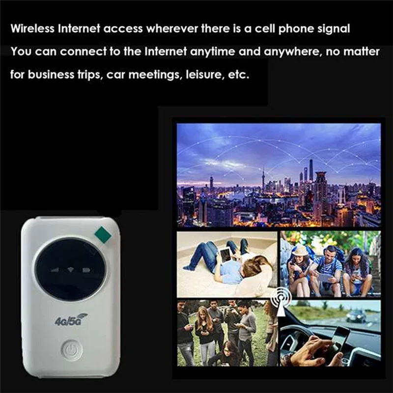 Wykwintny router bezprzewodowy 4G LTE 150Mbps, modem WiFi 4G z gniazdem na kartę SIM, adapter WiFi, przenośny zamiennik części zamiennych