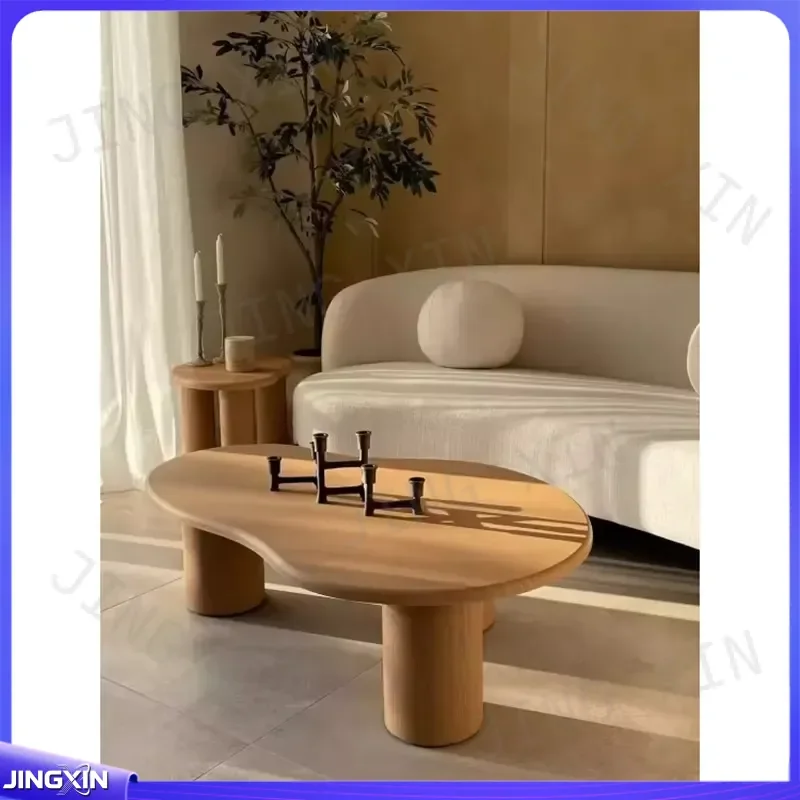 Custom for Medieval Style Silent Wind Solid Wood Coffee Table Living Room Household Small Apartment Designer Italian Simple
