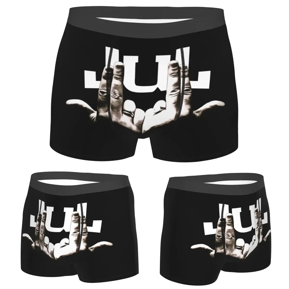 

Boxer Underpants Shorts Jul Hand Symbol Panties Men Comfortable Underwear for Homme Man Boyfriend Gift