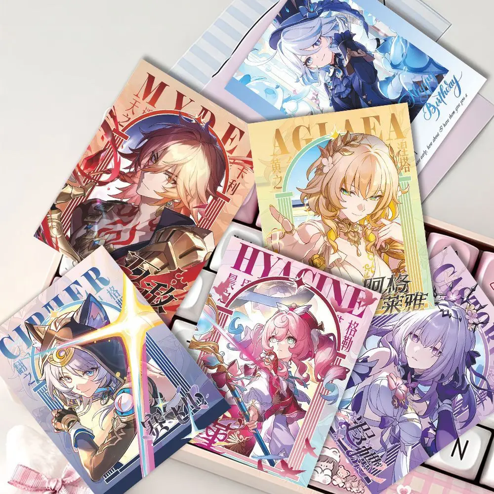 

игра Honkai: Star Rail Merch Fans Collection персонажные карты Kabukimono Cifera Focalors Hyacine Balladeer Scaramouche