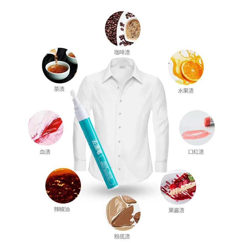 Portable Clothes Stain Remover Pen Clothes Bleach Pen Laundry Stain Remover Spot Remover Pen For Coffee Food Oil Tea Stains
