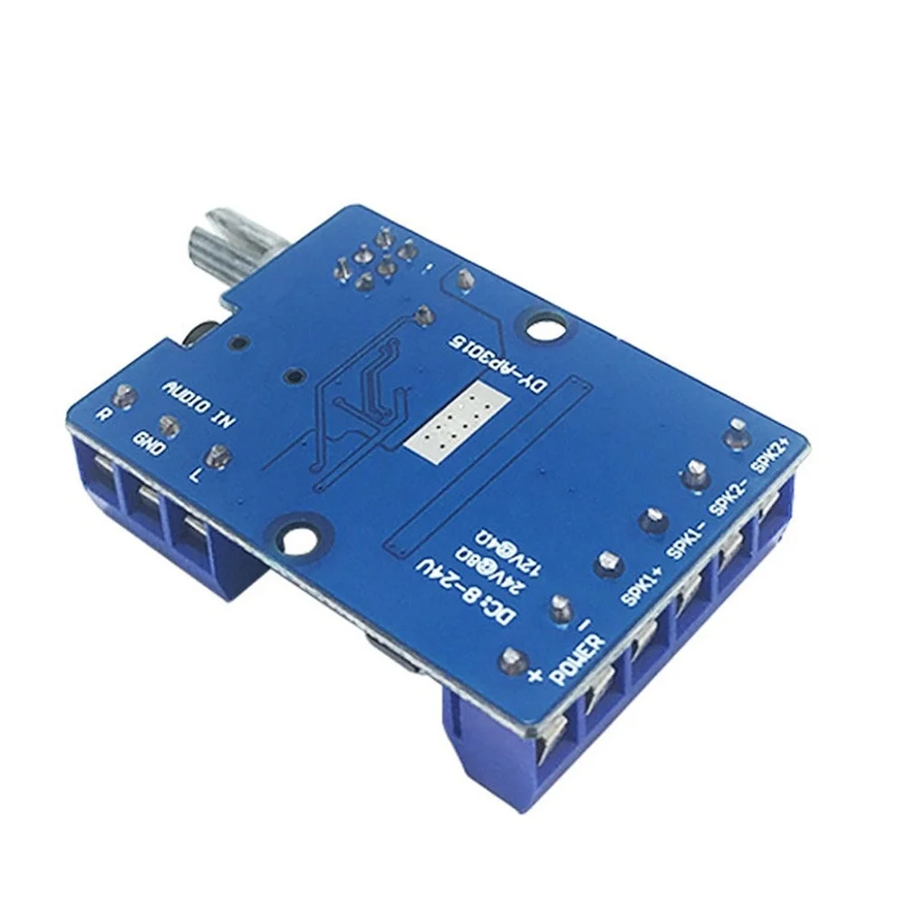For MINI Stereo Board TPA3110 30Wx2 Dual Channel Digital Audio Module DC 8-24V Input 4.55x3.2x1.5cm PCB Design