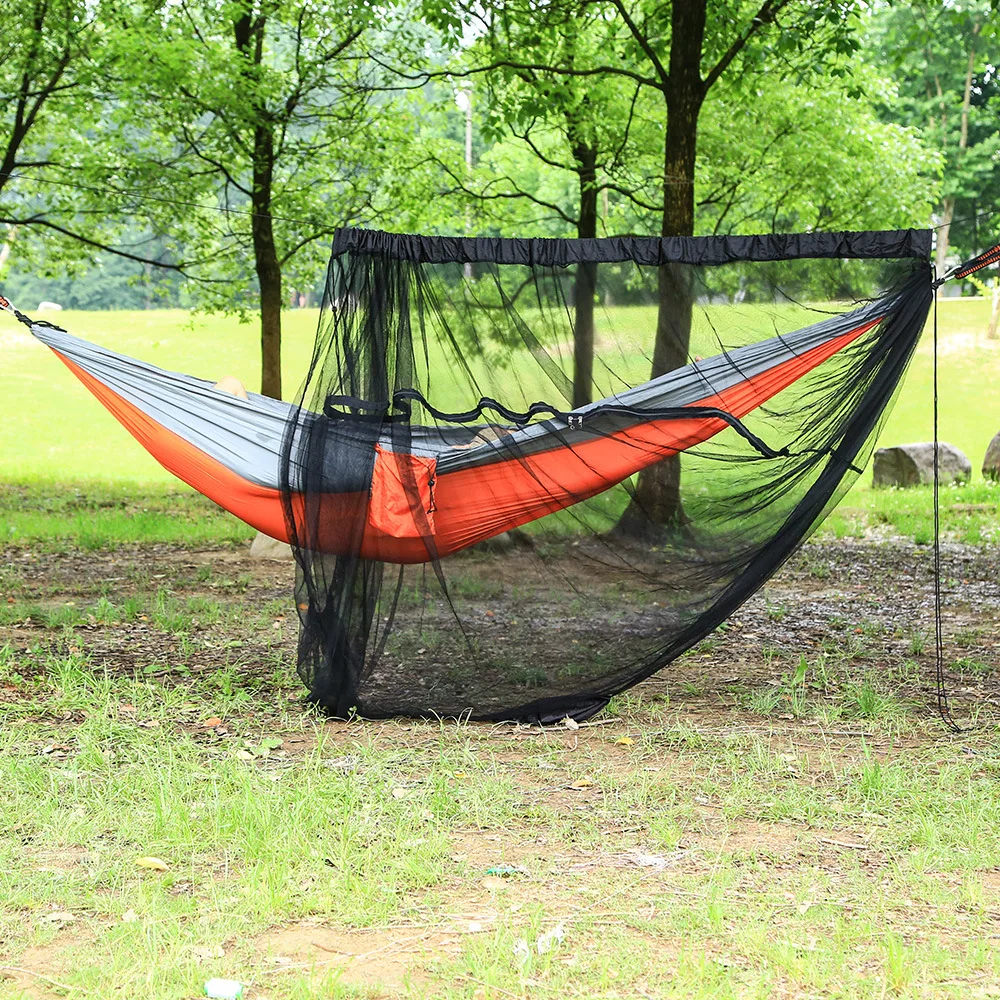 Camping Outdoor Garden Hammock Anti-Mosquito Net Tent Cover For Double Bed Silky Shelters Accessories Equipment Space Survival