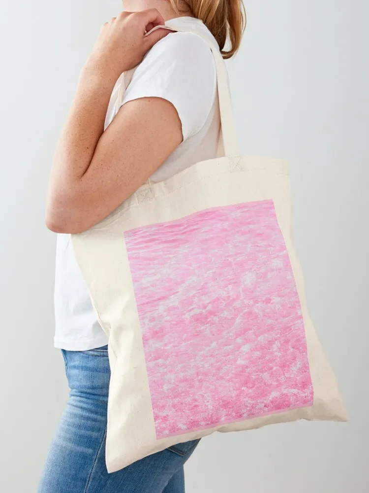 

Pink Hawaii Waves Tote Bag Cloth bag Reusable bags Portable shopping bag supermarket folding
