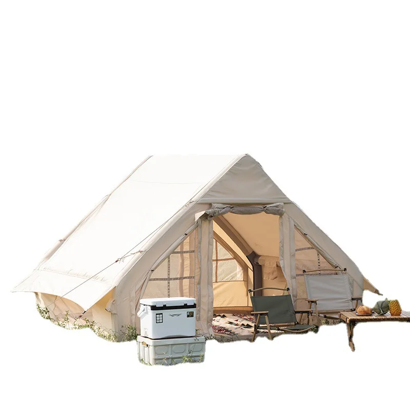 

Family Portable Inflatable Camping Tent Outdoor Camping Equipment Four-level Cotton Thickened Waterproof Inflatable Tent