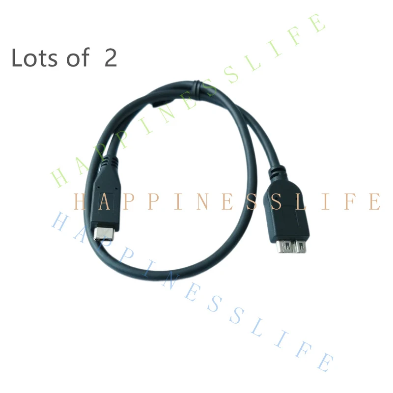 Y... 2PCS  for Micro B to USB Type C 3.1 External Hard Drive Cable Cord MacBook Seagate
