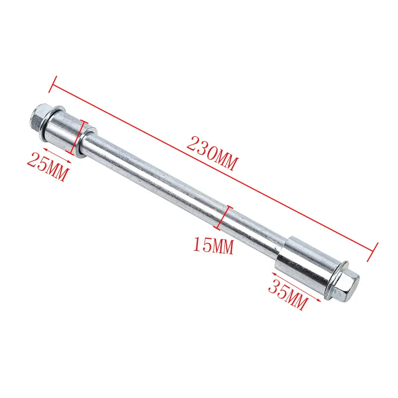 Motorcycle Rear Wheel Axle Spacer, Swingarm Axle Nut Bolt Length 22cm 23cm Thickness 15mm with Spacer Motorcycle Repair Tools