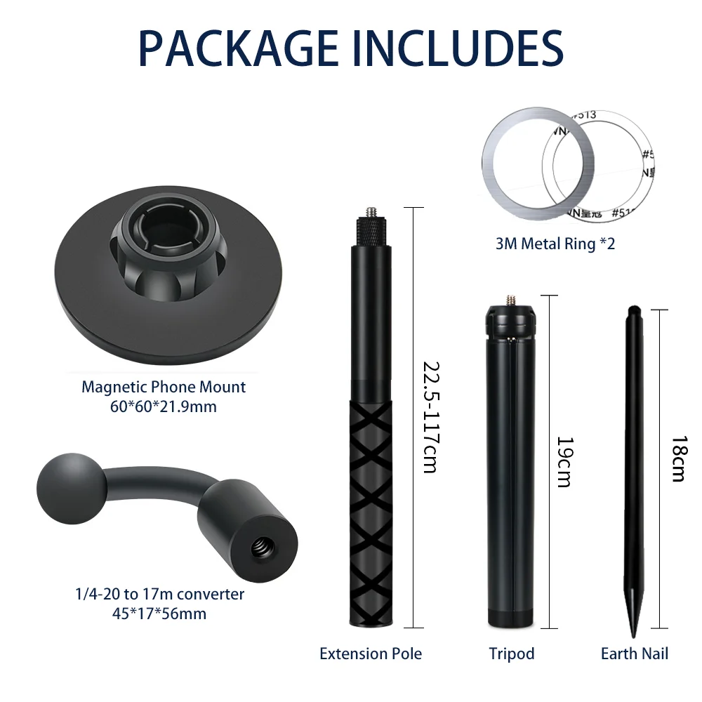 Metalowy Magnetyczny Statyw Golfowy Teleskopowy Magnetyczny Selfie Stick Monopod do Treningu Golfa Pomoc w Nagrywaniu Swingu dla iPhone'a z Magsafe — zdjęcie produktu 6
