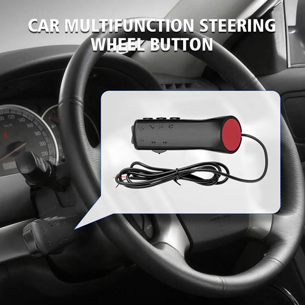 Universal Multi-function Steering Wheel Button Modification Control Wireless Sylphy Fit Controller Square Button Vios D2F2