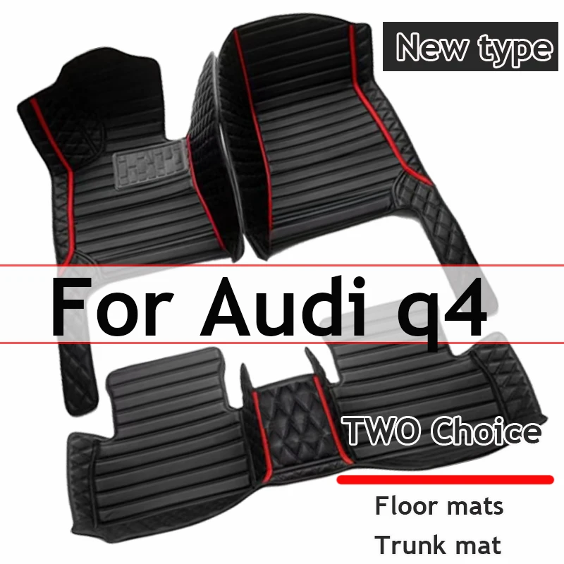 Car Floor Mats For Audi q4 e tron 2022 DropShipping Center Auto Interior Accessories Leather Carpets Rugs Foot Pads