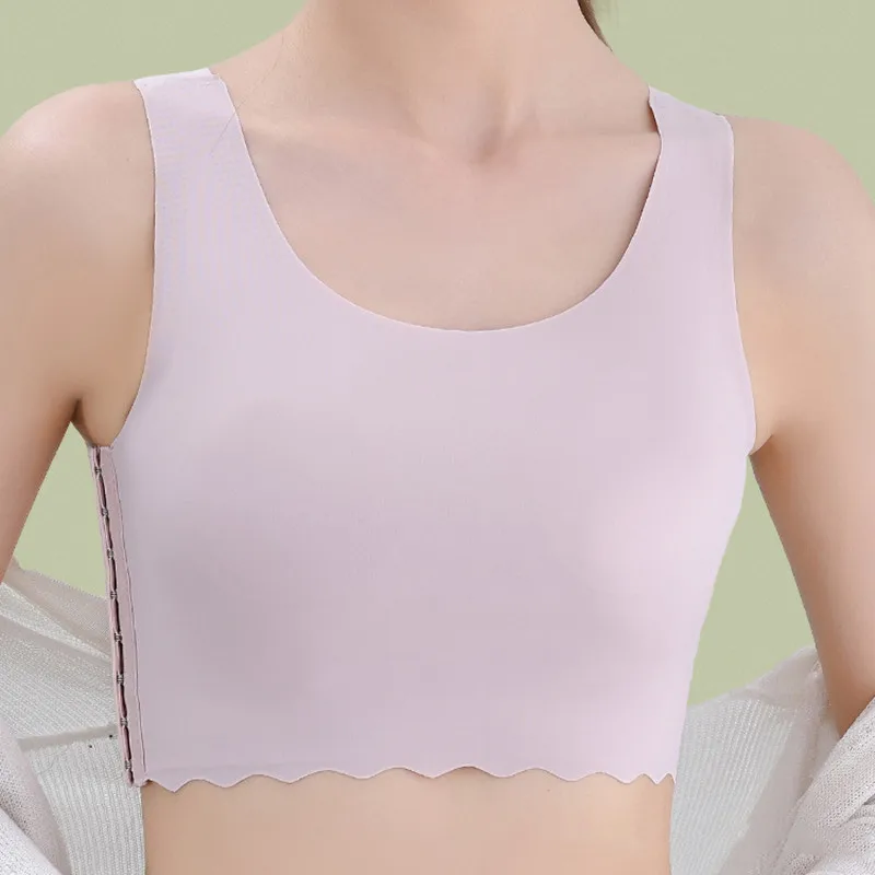 Women Ice Silk Breast binder Summer Thin Breathable Lesbian FTM Corset Top Underwear Sportswear Wireless Chest Wrap Bandage