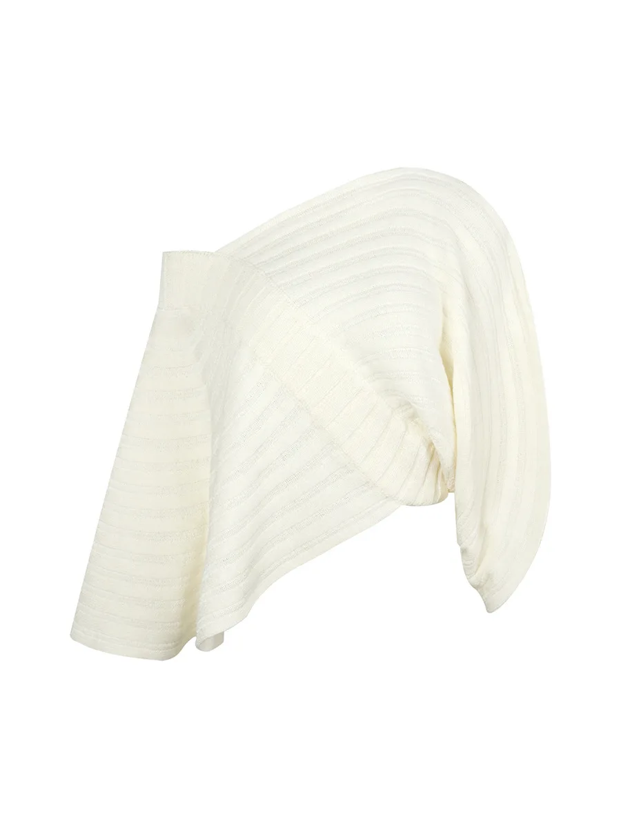 

Ele Loose Women's Knitted Sweater Ne Design Slimming Casual Sle Faionable Comfortable Fit Knitwear Top