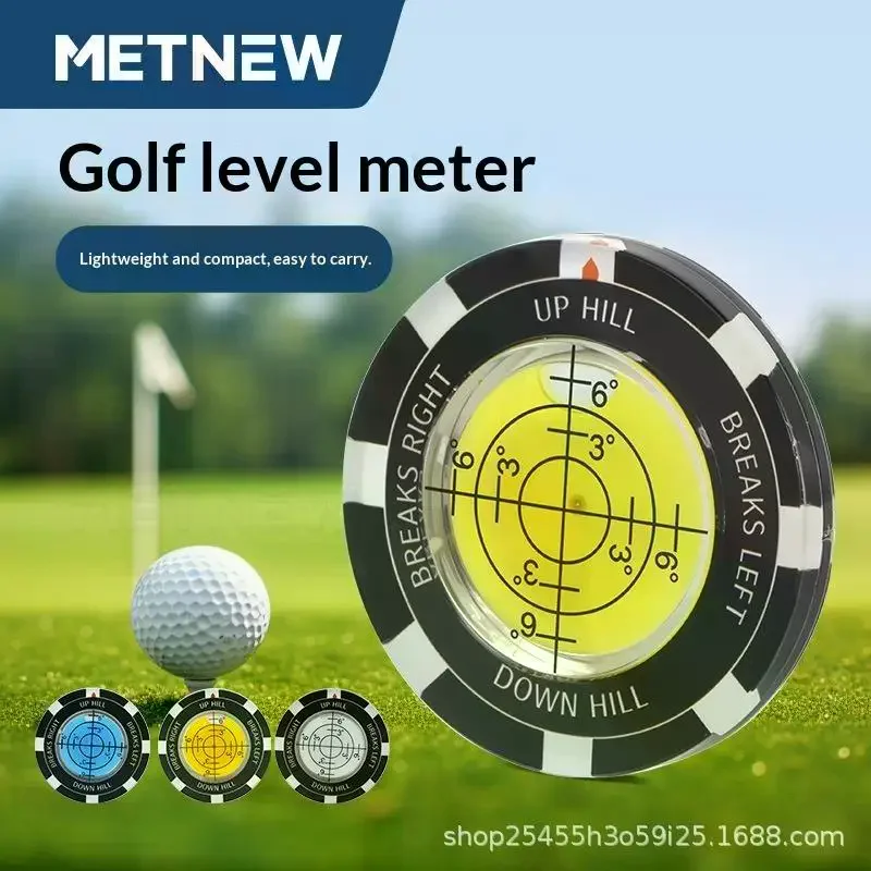 Golf Putt Ball Marker High Precision Round Green Reader Golfing Putting Aid Slope Reader