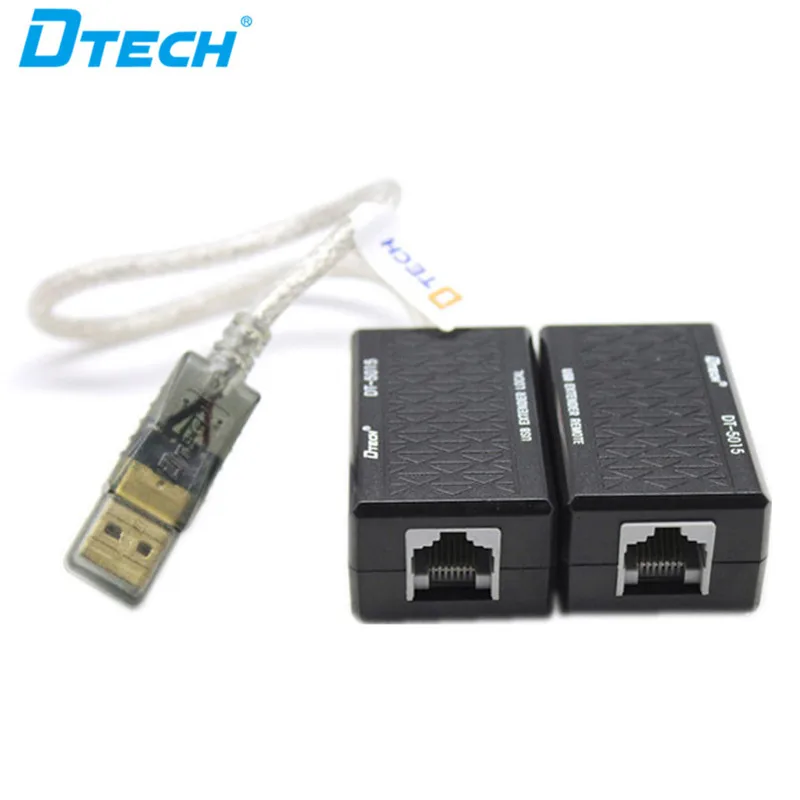 Удлинитель Micro USB 60M через патч-кабель Cat5/5e/6, удлинительный кабель Plug & Play из ПВХ USB 1.1 для камеры, принтера, веб-камеры