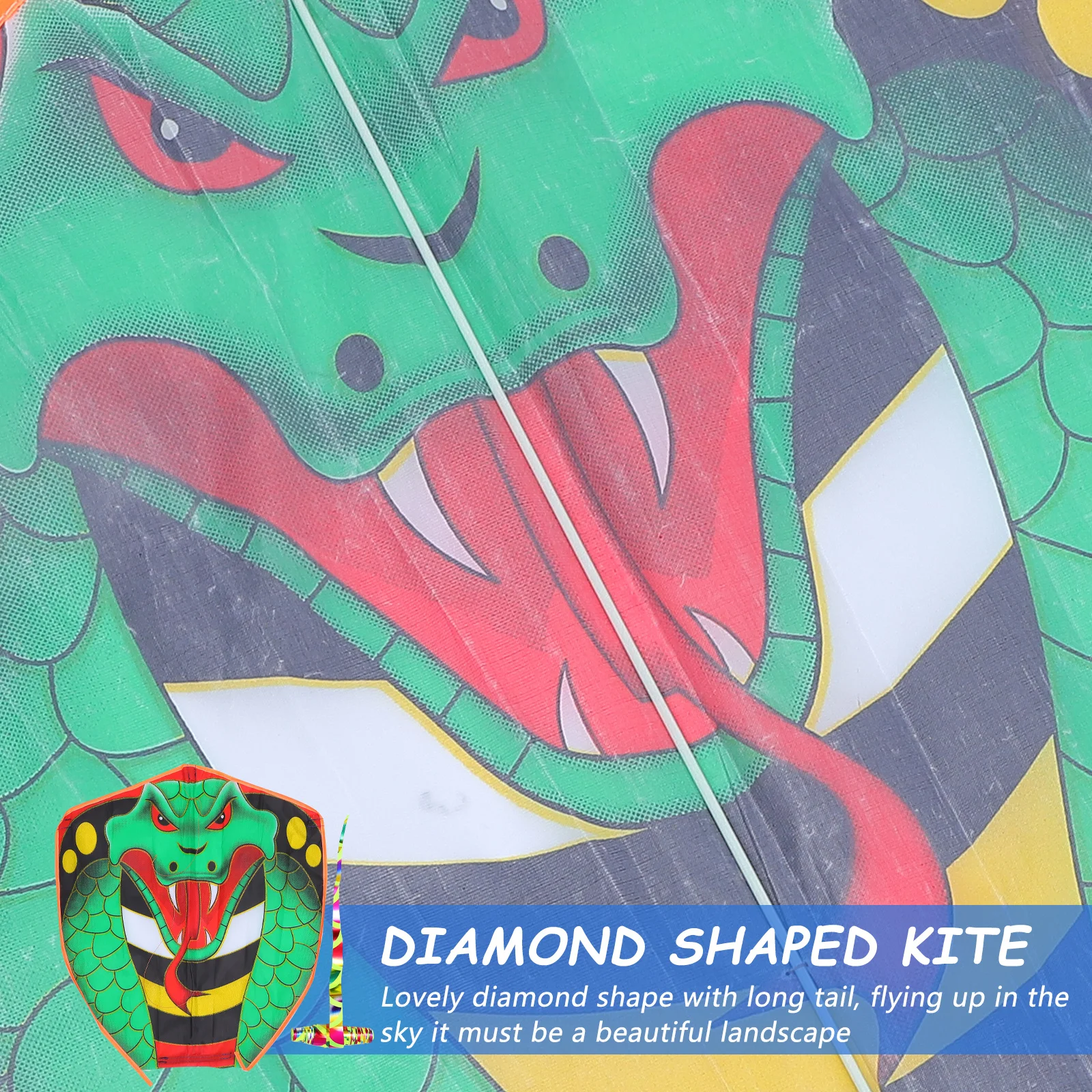 Large Long Snake Kite Handmade Ophidian Flyer Lightweight Durable Outdoor Grassland Fun For Kids Adults